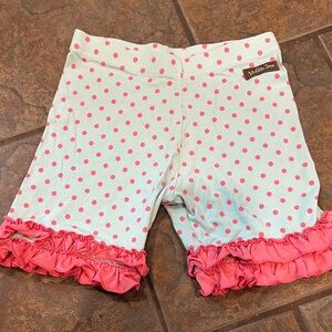 Matilda Jane Pink Polka Dot Ruffle Shorts